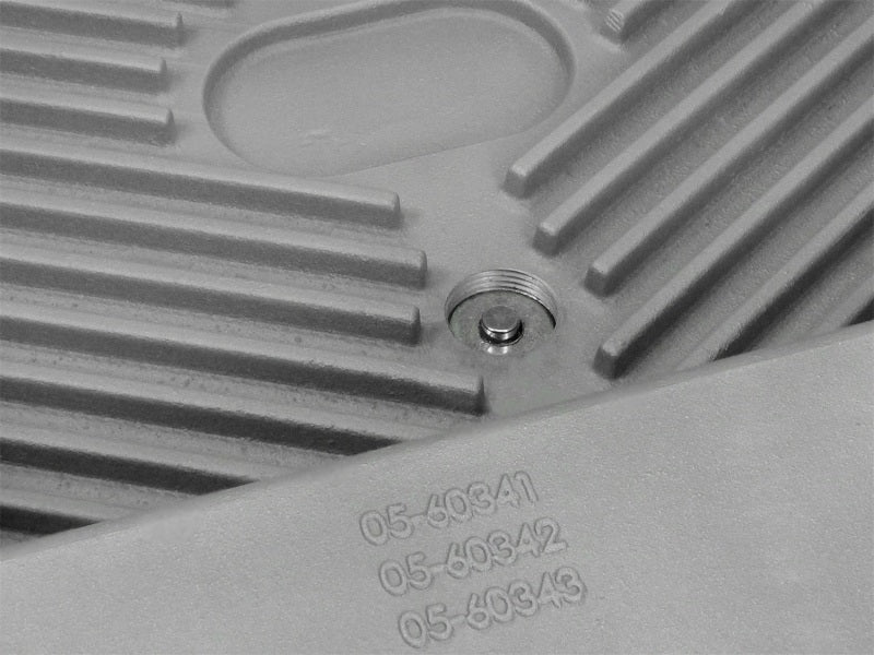 aFe Transmission Pan Raw with Magnetic Drain Plug for Ford Trucks 6R140 2011-2014 V8 6.7L