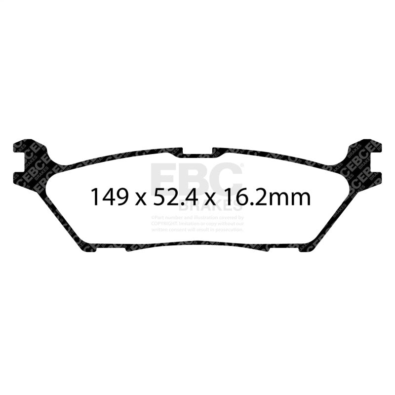 EBC Extra Duty Rear Brake Pads - Ford F-150, Expedition 2021-2026
