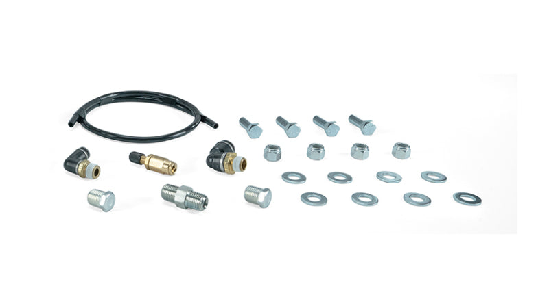 Air Lift 2.5 Gal. Polished Tank with Viair 444c Chrome Compressor - Fittings & Mounting Kit