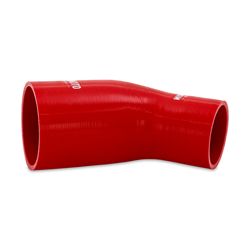 Mishimoto Silicone Reducer Coupler 45Deg 2.5in to 3in Red - OneFastShop