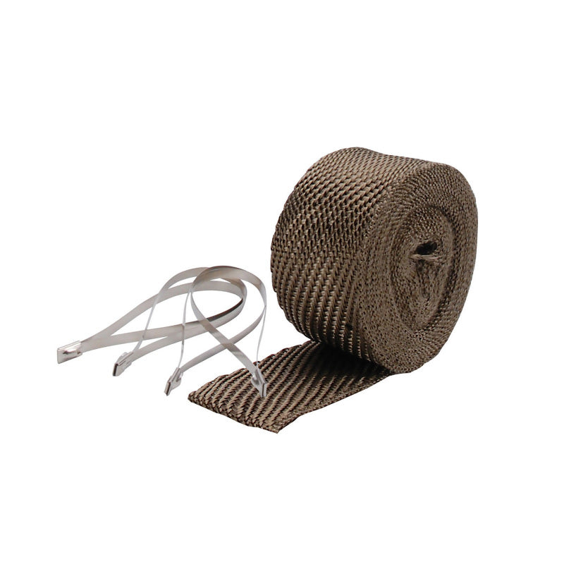 DEI Exhaust Wrap Kit - Titanium Pipe Wrap with Locking Ties