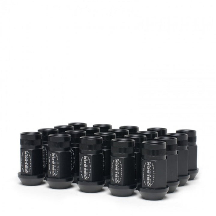 Skunk2 12 x 1.5 Forged Lug Nut Set Black Series 20 Pcs for Acura Honda Mitsubishi Scion Toyota Compatibility - OneFastShop