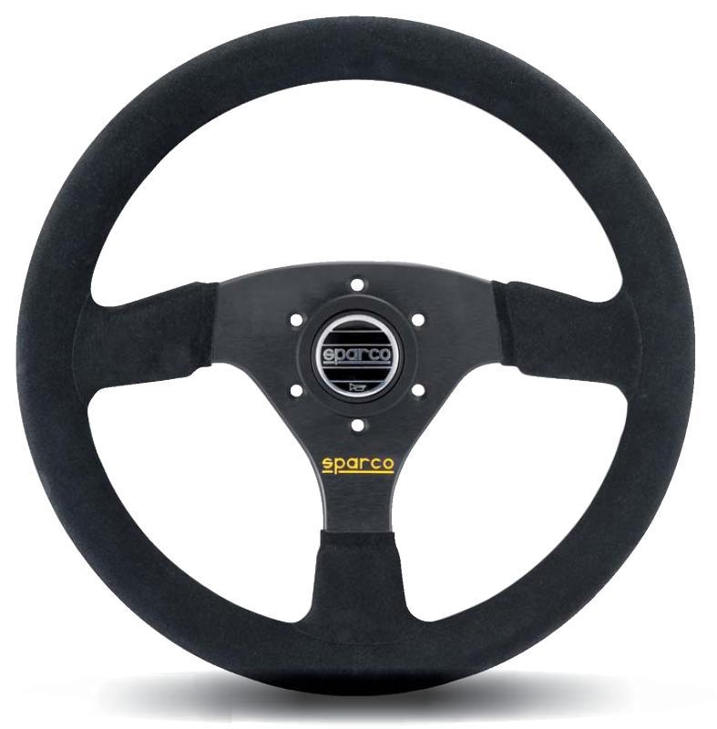 Sparco 323 Steering Wheel Suede Black (323) (323) (323) - OneFastShop