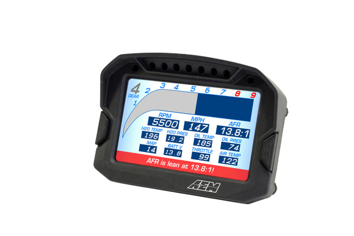 AEM CD-5LG Carbon Logging Digital Dash Display w/ Internal 10Hz GPS & Antenna - OneFastShop