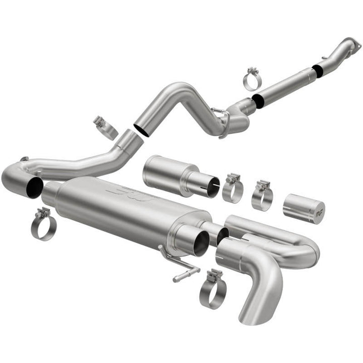 MagnaFlow Overland Series Cat-Back Exhaust for 2021 Ford Bronco - Single Straight Driver Exit - OneFastShop