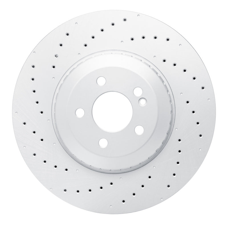 Dynamic Friction Hi-Carbon Geomet Drilled Rear Rotor - Mercedes CLE53, E53, GLC43, S500, S580