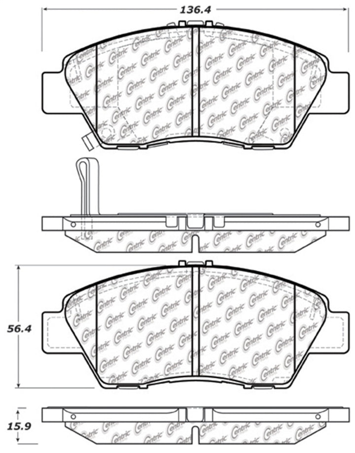 StopTech Performance Front Brake Pads for 09-17 Honda Fit - High Heat Para-Aramid Composite for Aggressive Driving - OneFastShop