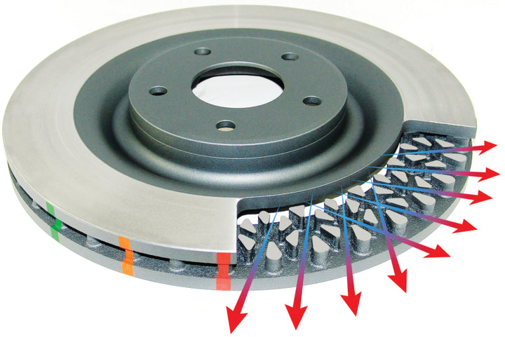 DBA Rear T3 Slotted 4000 Series Rotor 6.2L V8 for 2016+ Chevrolet Camaro SS