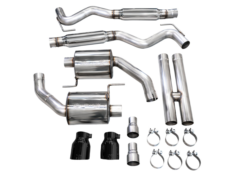 AWE Touring Catback Exhaust for 2024 Ford Mustang GT Fastback S650 RWD with Dual Diamond Black Tips