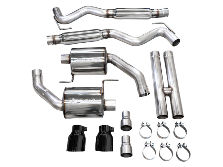 AWE Touring Catback Exhaust for 2024 Ford Mustang GT Fastback S650 RWD with Dual Diamond Black Tips