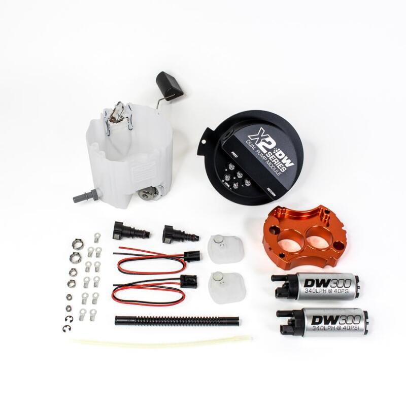 DeatschWerks X2 Series Fuel Pump Module w 2 DW300s for 10-15 Chevy Camaro LS 3.7 V6 and SS LS3 - OneFastShop
