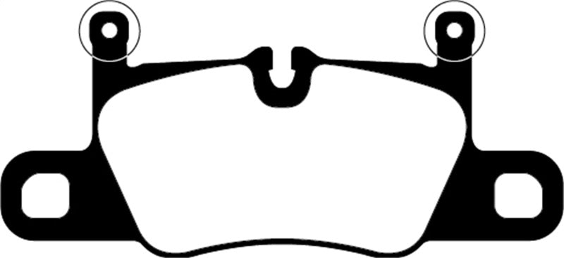 EBC Yellowstuff Rear Brake Pads for 2016-2023 Porsche 911 (991/2 w/Cast Iron Rotors) 3.0TT Carrera - OneFastShop