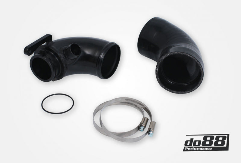 do88 48mm Turbo Inlet Pipe for do88 V1 Airbox - VAG 1.8/2.0 TSI (MQB) 2012-2026 - Black Hose