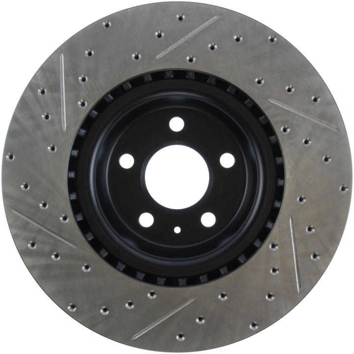 Stoptech Slotted & Drilled Sport Brake Rotor for Audi A5 A6 A7 Q5 Q7 S4 S5 Macan - OneFastShop
