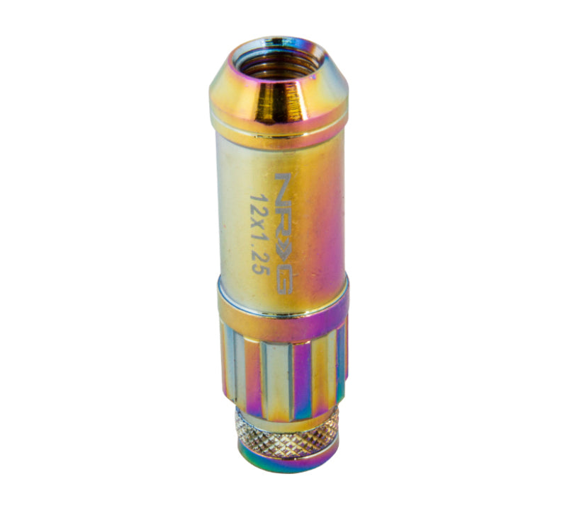 NRG 700 Series Steel Lug Nut Set 21 Pc with Locks & Lock Socket - Neochrome