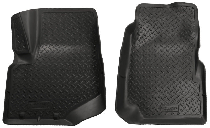 Husky Liners Classic Style Front Floor Liners - GM Trailblazer/Envoy/Rainier/Bravada/Ascender/Saab 9-7x (2002-2009) - Black