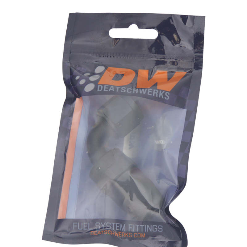 DeatschWerks 6AN Female Swivel 90-Degree Hose End CPE Anodized Matte Black - OneFastShop