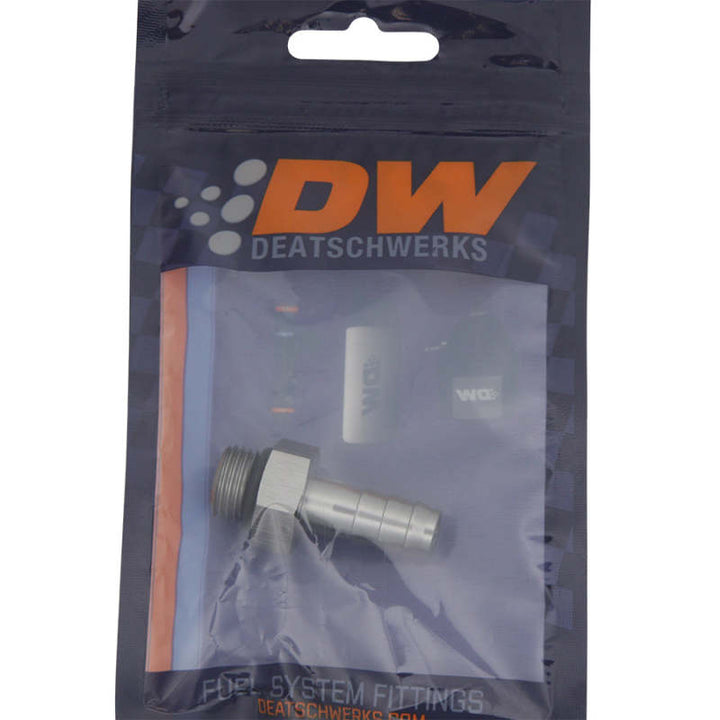 DeatschWerks 6AN ORB Male To 3/8in Male Triple Barb Fitting With O-Ring - OneFastShop