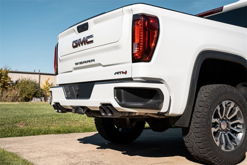 CORSA Performance Cat-Back Exhaust Dual Rear Exit with Twin 4in Black Powder Coat Tips for 2019-2023 GMC Sierra 1500