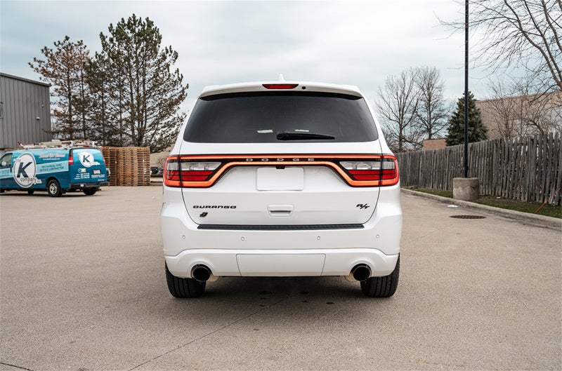 CORSA Performance 2.5in Cat-Back Exhaust Dual Rear Exit for 2011-2024 Dodge Durango Xtreme with Single 4.5in Black PVD Tips