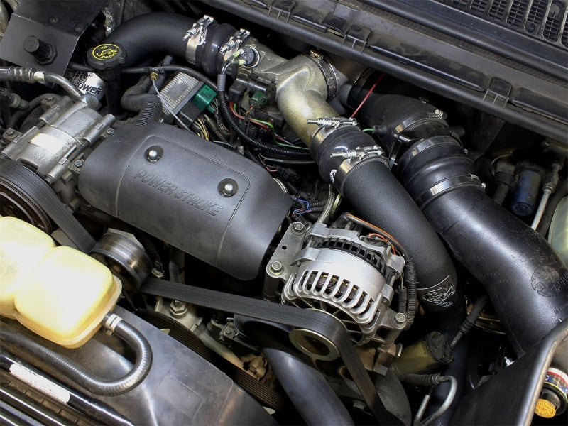 aFe Bladerunner Intercoolers I/C Tube 3in Hot/Cold Black Ford F-250/F-350 99-03 V8-7.3L - OneFastShop