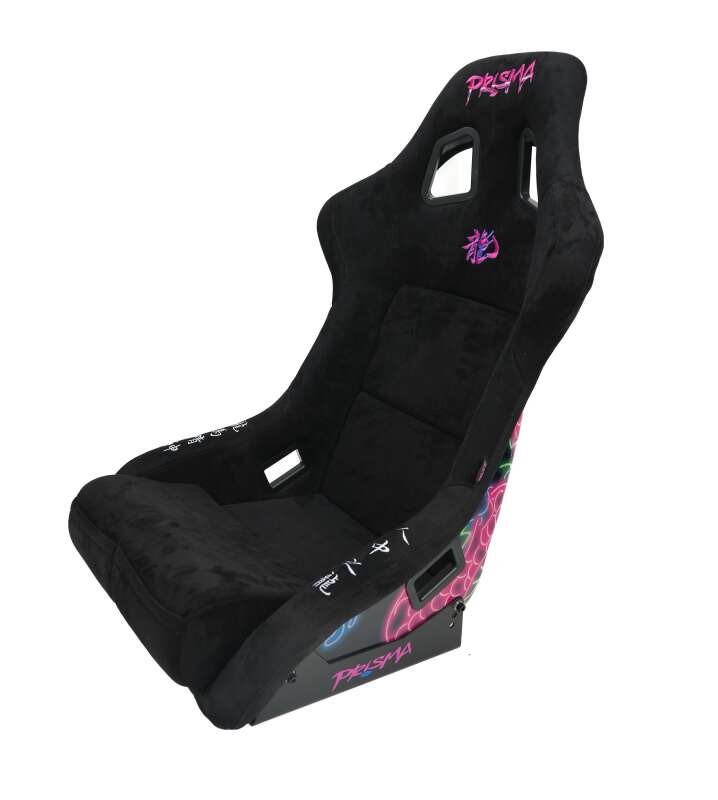 NRG Dragon FRP Bucket Seat - Large - Black Alcantara