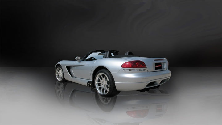 Corsa Polished Sport Cat-Back Exhaust for Dodge Viper 8.3L - 2.5in Inlet (2003-06)