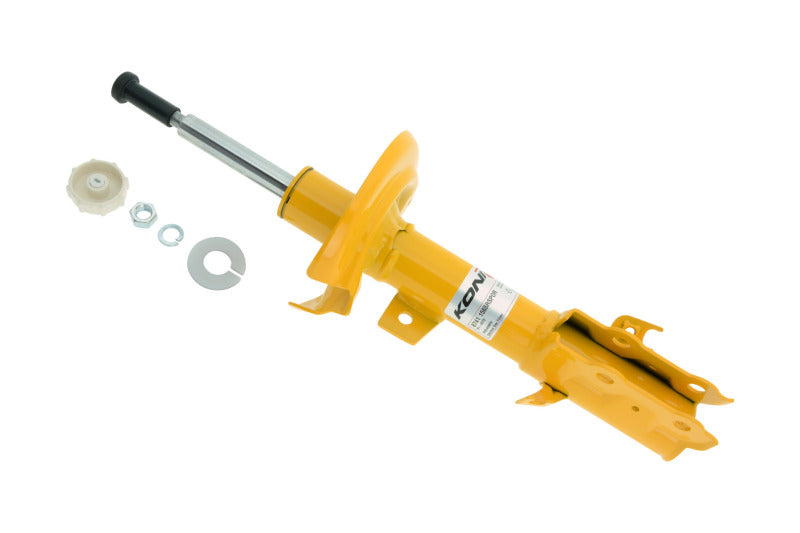 KONI Sport Yellow Front Right Shock Adjustable Low Pressure Gas Charged Strut 2010-2014 Ford Fiesta Mazda2 Excluding ST - OneFastShop