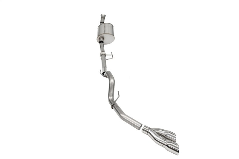 CORSA Performance Cat-Back Exhaust System 2021-2024 Ford F-150 SuperCab 3.5L V6 Polished Single Side Exit - OneFastShop