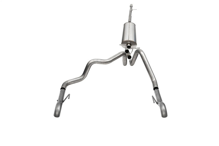 CORSA Performance Cat-Back Dual Rear Exit Exhaust System for 2022-2024 Chevrolet Silverado 1500 with Turn Down Tail Pipes