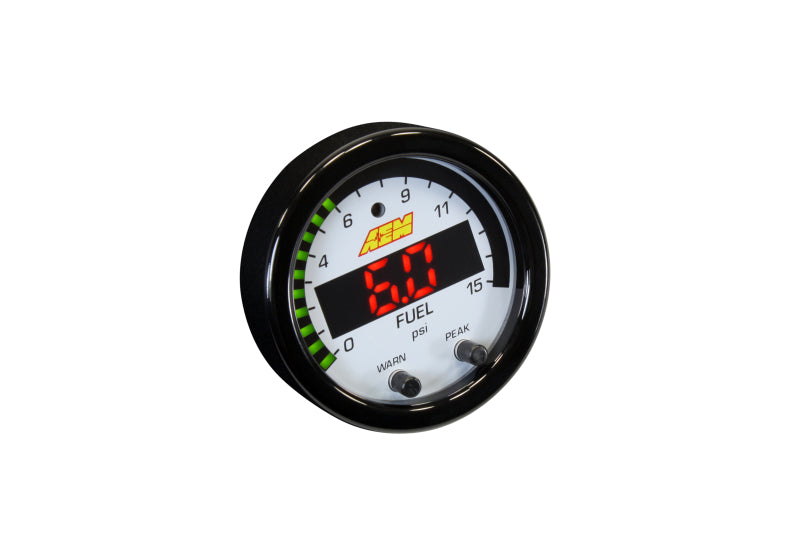 AEM X-Series Pressure Gauge Kit – 0–15 PSI