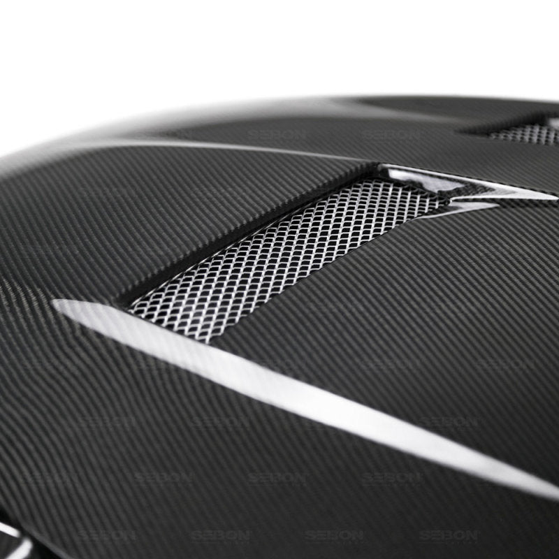 Seibon TV-Style Carbon Fiber Hood for 15-17 Ford Focus