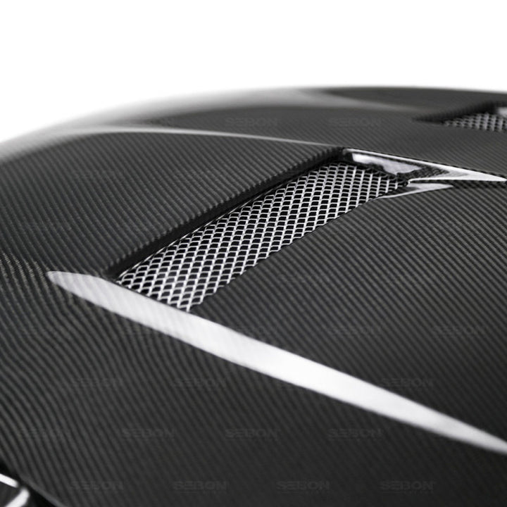 Seibon TV-Style Carbon Fiber Hood for 15-17 Ford Focus - OneFastShop