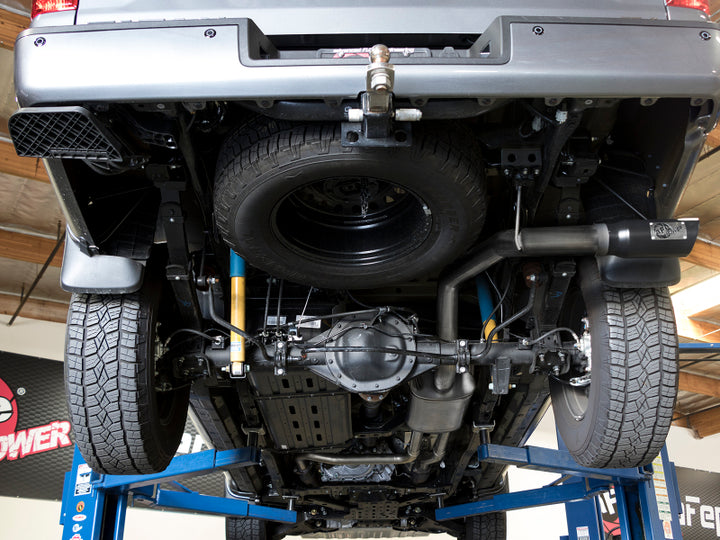 AFe MACHForce XP 2.5in Cat-Back Exhaust System with Black Tip for Nissan Frontier 17-19 V8-5.6L