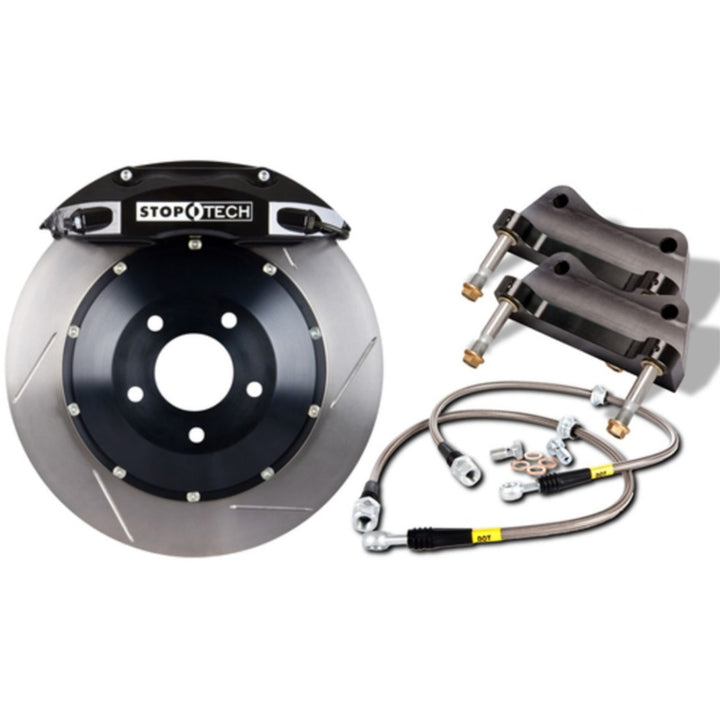 StopTech 2008–2013 BMW M3 and 2011–2012 BMW 1M Coupe Front BBK – with Black ST-60 Calipers Slotted 380x35mm Rotor - OneFastShop
