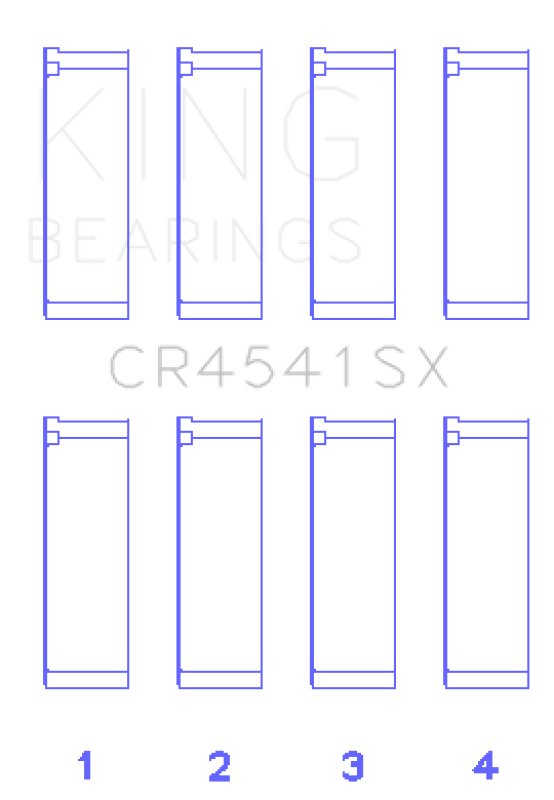 King Engine Bearings Connecting Rod Bearing Set Honda F23A/F23Z/K20A3 - 16V Compatibility: