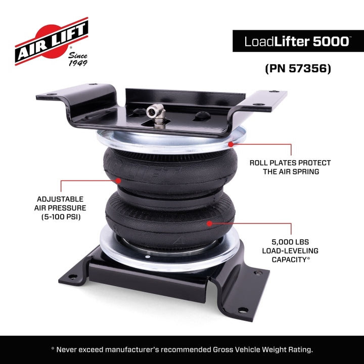 Air Lift 24-26 Ford Ranger 4WD LoadLifter 5000 Air Spring Kit