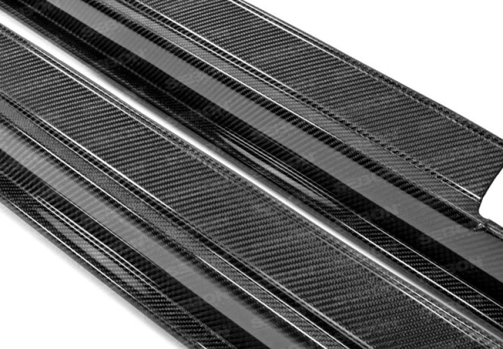 Seibon Carbon Fiber Side Skirts Pair for 12-13 Nissan GTR R35 SS-Style - OneFastShop