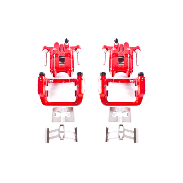 PowerStop Rear Red Calipers with Brackets Pair for 01-03 Acura CL - OneFastShop