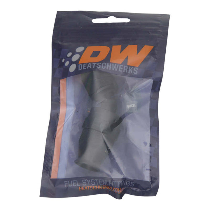 Deatschwerks 8An Female Swivel 45-Degree Hose End Ptfe (Incl 1 Olive Insert) - Anodized Matte Black - OneFastShop