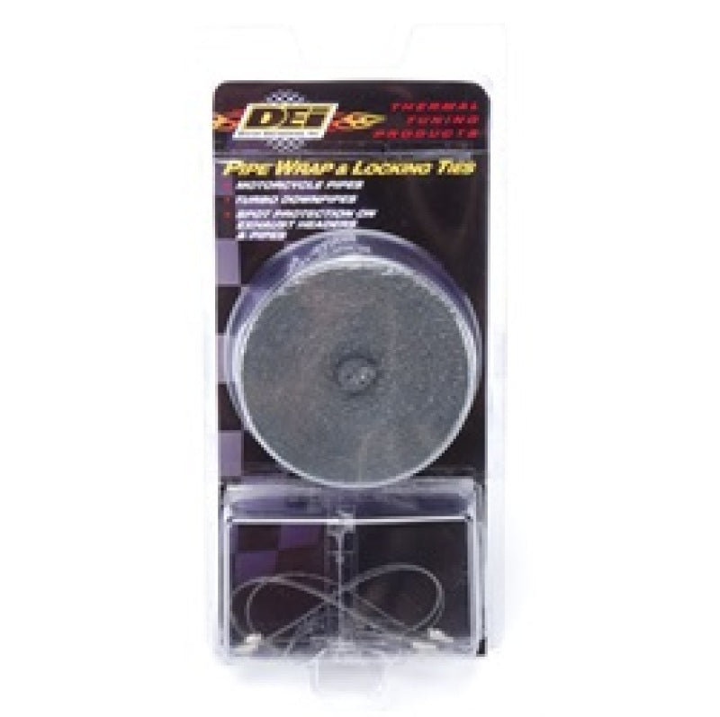 DEI Exhaust Wrap Kit - Pipe Wrap and Locking Tie - Black.