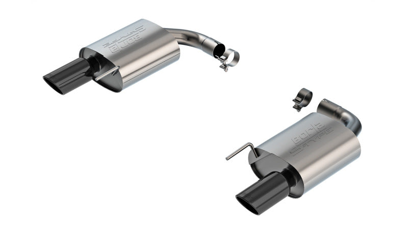 Borla S-Type Axle Back Exhaust for 2024-2025 Ford Mustang Eco Boost 2.3L with Black Chrome Tips