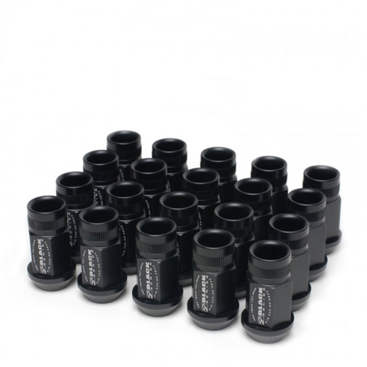 Skunk2 12 x 1.5 Forged Lug Nut Set Black Series 20 Pcs for Acura Honda Mitsubishi Scion Toyota Compatibility - OneFastShop