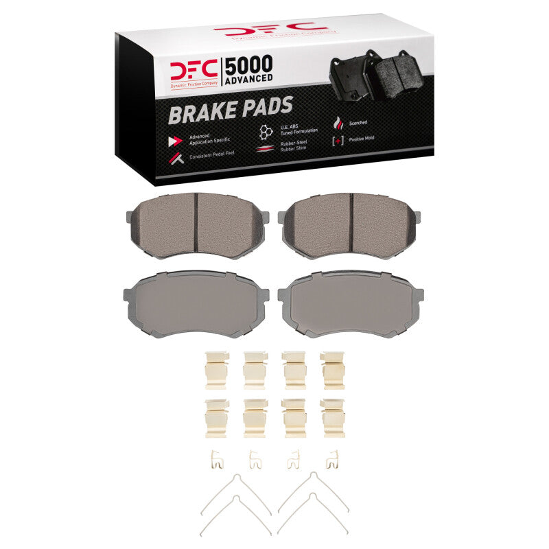 DFC 5000 Advanced Ceramic Front Brake Pad & Hardware Kit - Toyota Tacoma 1995-2004