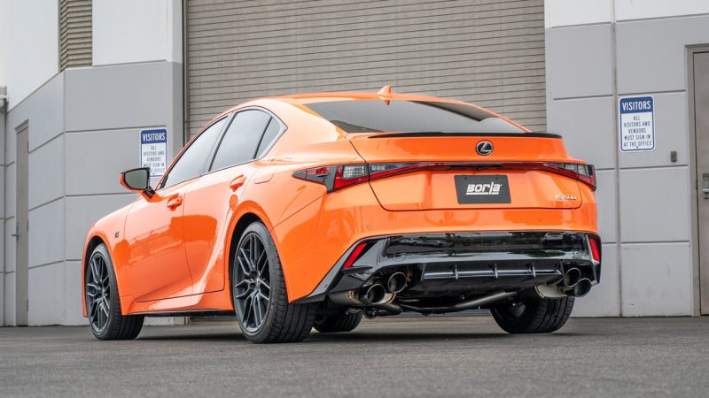 Borla Axle-Back Exhaust System S-Type for Lexus RC F Black Chrome - OneFastShop