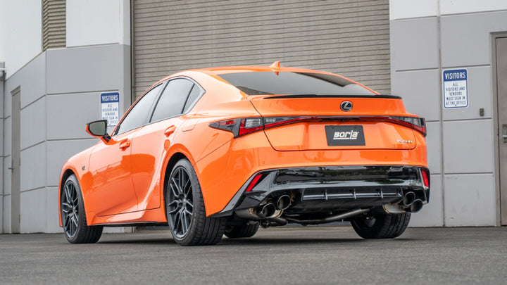 Borla Axle-Back Exhaust System S-Type for Lexus RC F Black Chrome - OneFastShop