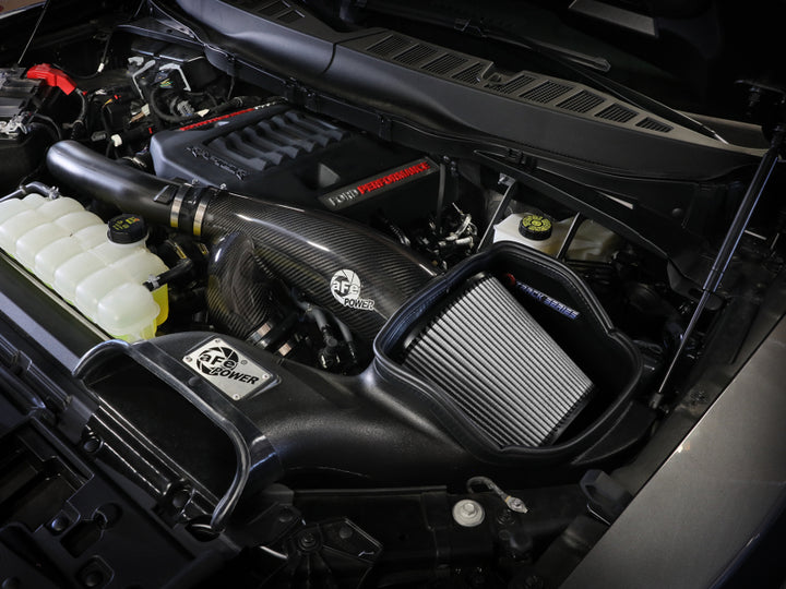 Afe Track Series Carbon Fiber Cold Air Intake System w/ Pro DRY S Filter for 21-24 Ford F150 Raptor