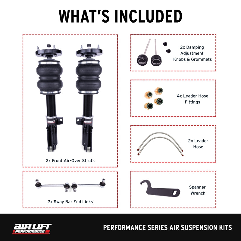 Air Lift Performance 2005-2014 Ford Mustang (S197) Front Kit