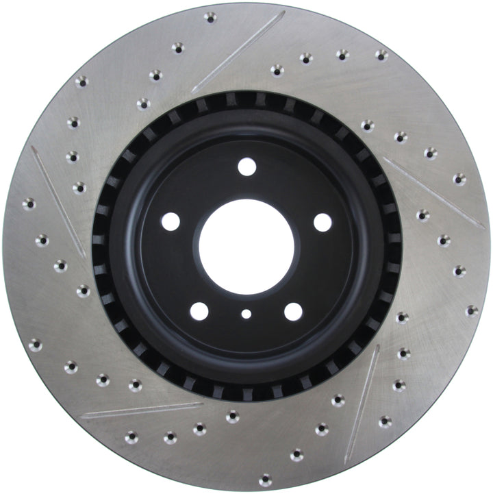 Stoptech Slotted & Drilled Sport Brake Rotor for Nissan 350Z/INFINITI G35 2003-2008 - OneFastShop
