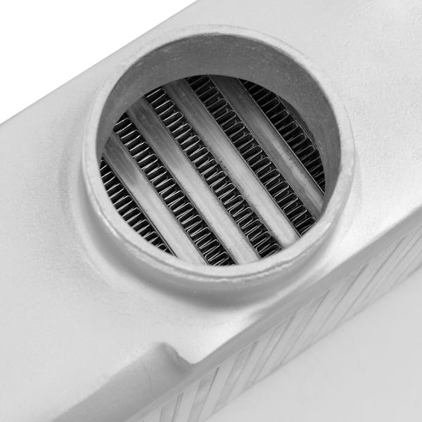 Mishimoto Top-Mount Intercooler Kit - Subaru WRX / STi 2002-2007 - Powder Coated Silver & Blue Hoses, image 3
